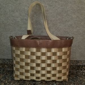 Longaberger 2008 TO GO woven Messenger Shoulderbag